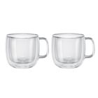 Zwilling Sorrento Plus Set De 2 Tazas De Vidrio De Doble Pared Para Cappuccino, 450 ml (15 oz)