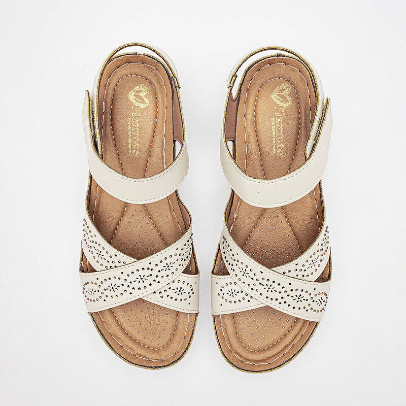 Flexmas sandalia piso para mujer latte cod 1404... image number null