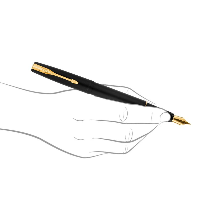 Pluma Estilogr&aacute;fica Parker Frontier Negro Mate ... image number null