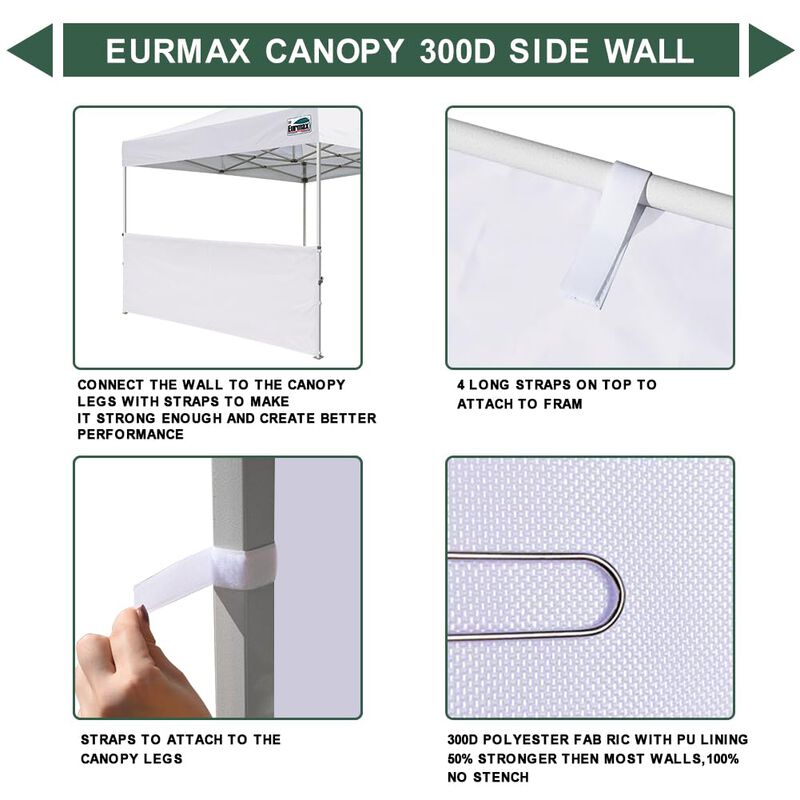 Sunwall Para Carpa Plegable 10x10 Eurmax Usa Me... image number null
