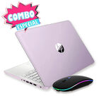 Combo Laptop Hp 14" Intel N150 128gb 4gb Ram Lavanda 14-dq6104dx + Mouse Bluetooth