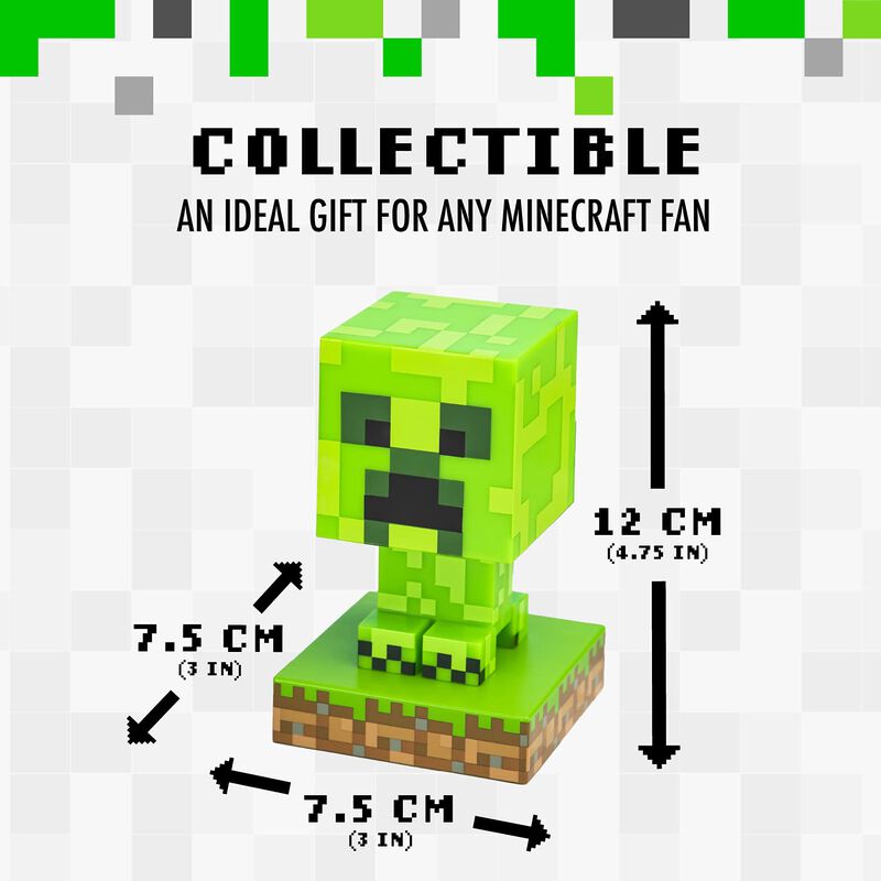 L&aacute;mpara 3d Night Light Paladone Minecraft Creep... image number null