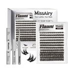 Kit De Racimos De Pesta&ntilde;as Missairy 8-14 mm D‑curl Con Efecto Vaporoso