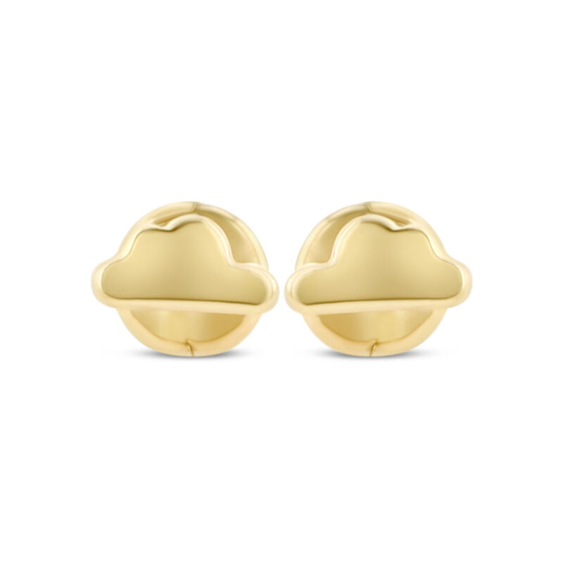 Broqueles De Nube En Oro Amarillo 10K image number null