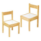 Sillas para Niños de Madera para Mesita Montessori 2 Piezas, Shimy, Color Beige, 83966
