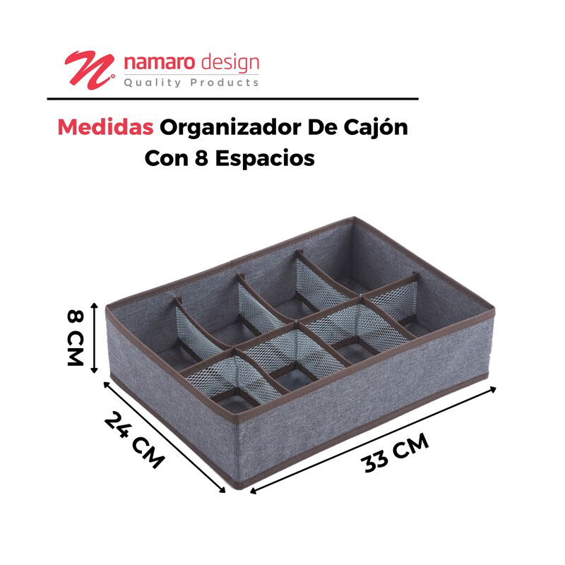 Organizador De Caj&oacute;n Con 8 Espacios Namaro Desi... image number null