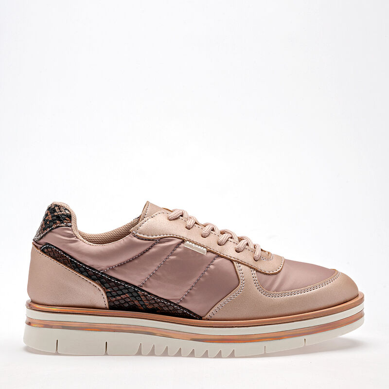 Coqueta Tenis Urbanos Para Ni&ntilde;a Dorado Rosa Cod... image number null