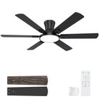 Ventilador De Techo Batqueen 132 cm Negro Con Control Remoto