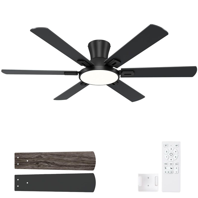 Ventilador De Techo Batqueen 132 cm Negro Con C... image number null