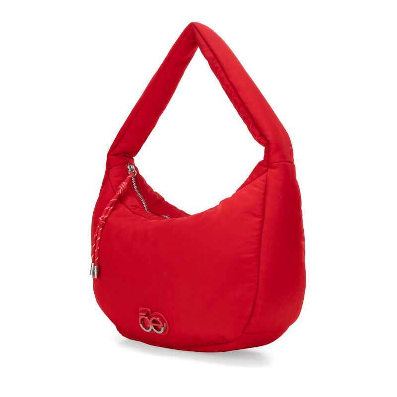 Bolsa Hobo Grande Look Puffy Color Rojo image number null
