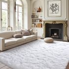 Alfombra Finrèc Blanca Para Dormitorio Y Sala De Estar, 120 X 180 Cm