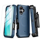 Funda Case MYBAT Maverick Mag clip para iPhone 16 PLUS - Azul con mica