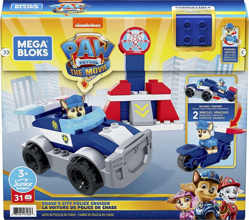 Mega Bloks Paw Patrol Auto De Polic&iacute;a De Chase image number null
