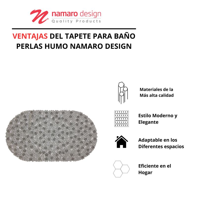 Tapete Para Ba&ntilde;o Perlas Humo Namaro Design image number null