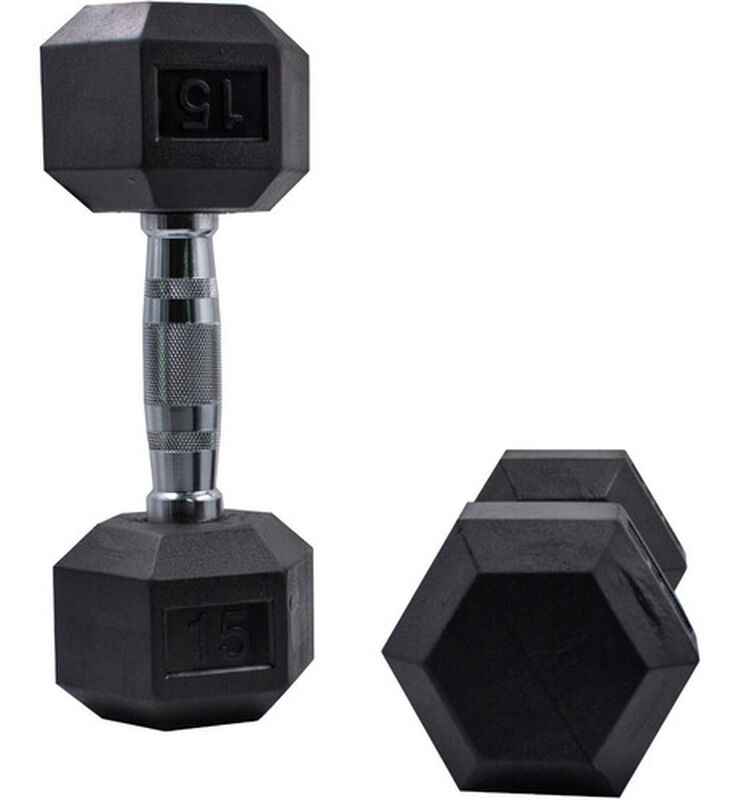 Par 2 Mancuernas Premium Hexagonales 15lb 6.8 K... image number null