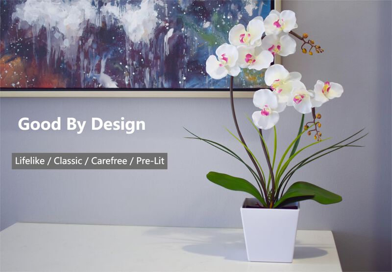 L&aacute;mpara Con Forma De Orqu&iacute;dea Homeseasons Homes... image number null