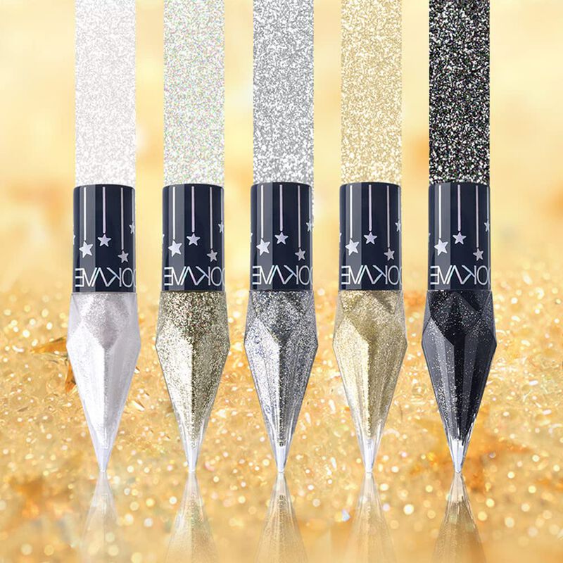 Delineador L&iacute;quido Con Glitter Go Ho 5 Colores ... image number null