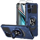 Funda Para M&oacute;vil Mocotto Blu View 5 Con Protector De Cristal Azul