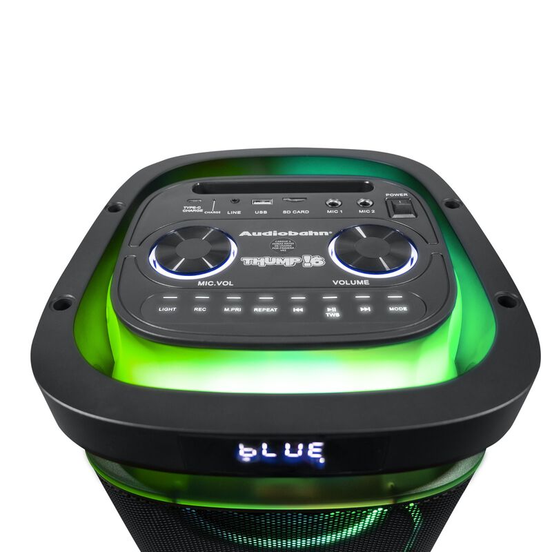 Partybox con bocina doble 6" 1200w Audiobahn TH... image number null