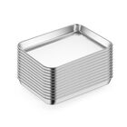 Juego de 12 Bandejas de Horno Lianyu 31x25 cm Acero Inoxidable
