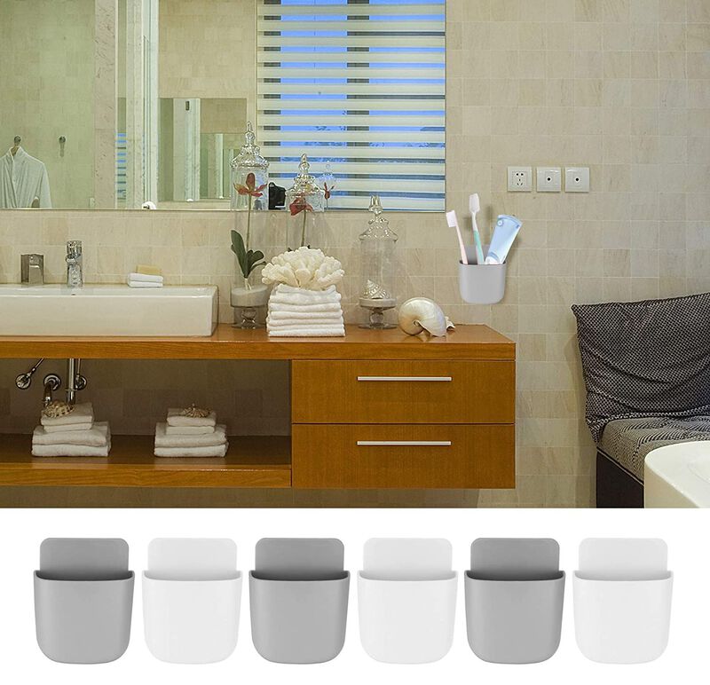Caddy Tooinkcv Soporte De Pared 6 Piezas Blanco... image number null