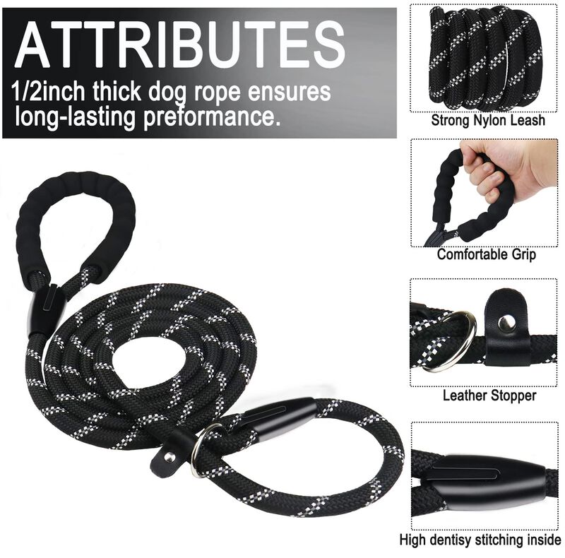 Correa Para Perro Booeudi 1,5 m De Nailon Refle... image number null