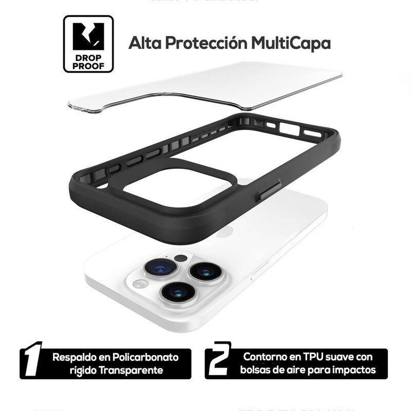 Funda TEKKU Combat para iPhone 15 PRO MAX Negra... image number null