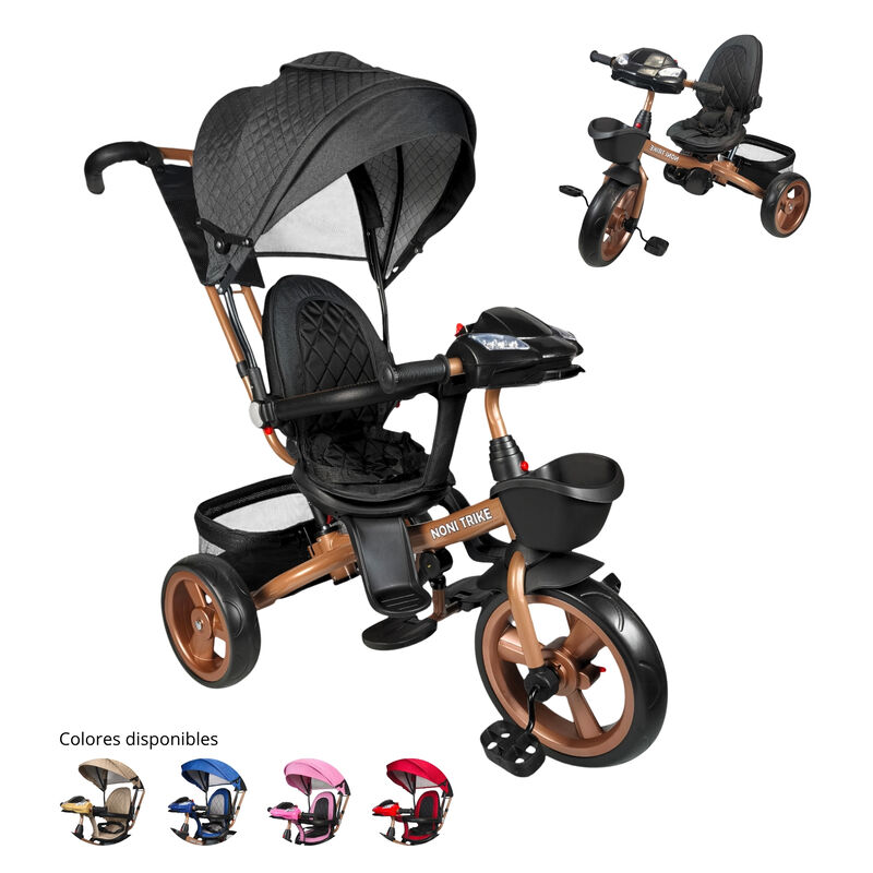 Triciclo Infantil Tipo Carriola con Bast&oacute;n Ajus... image number null