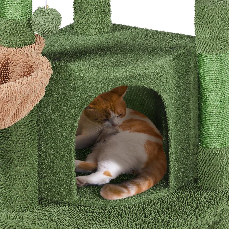 Cat Tree Yaheetech Cactus 107 Cm Con Rascador Y... image number null
