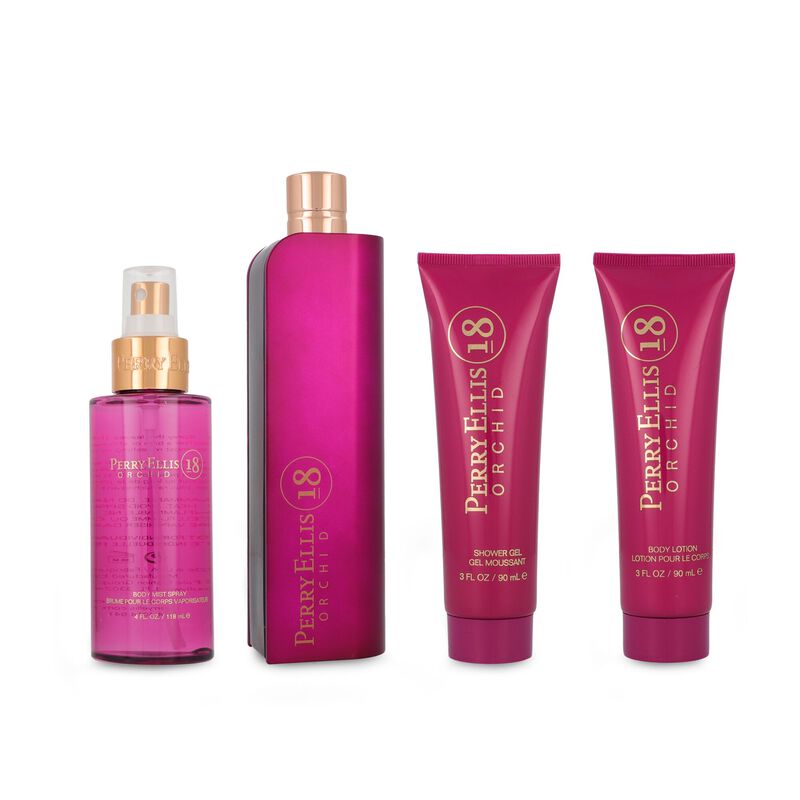 Set Perry Ellis 18 Orchid 4Pzs 100Ml Edp Spray/... image number null