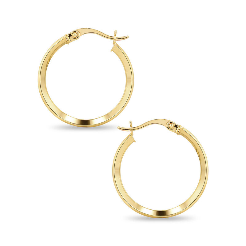 Arracadas Oro Amarillo 10k Con Zirconias 16 mm ... image number null
