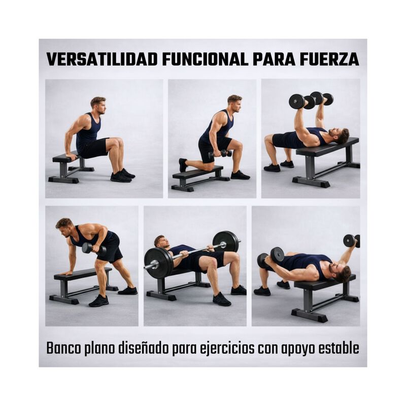 Banco Para Pesas Profesional Soporte 500 Kg Pla... image number null