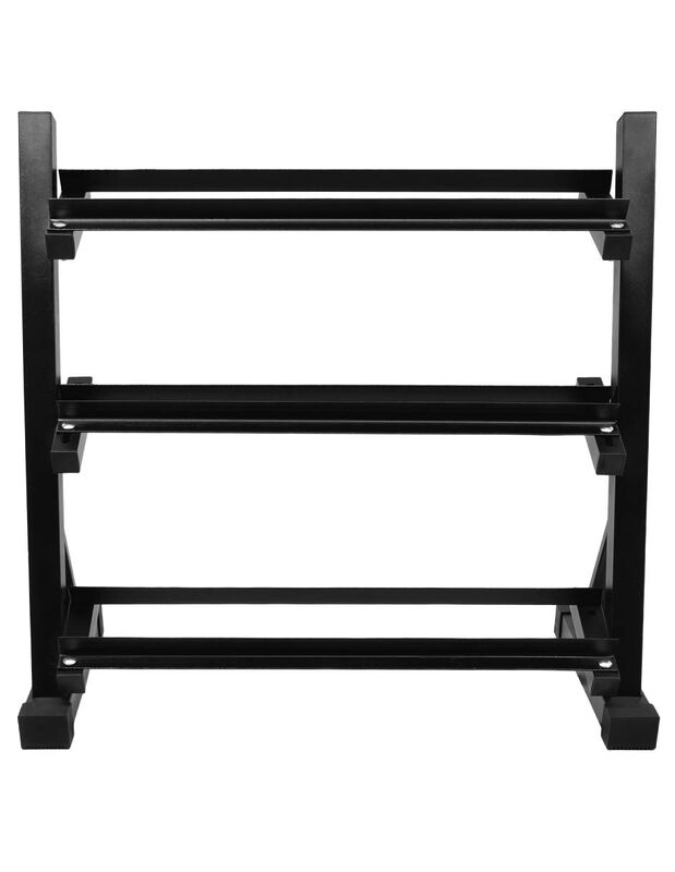 Rack Mancuernas Pesas 3 Niveles Gym Barras Sopo... image number null