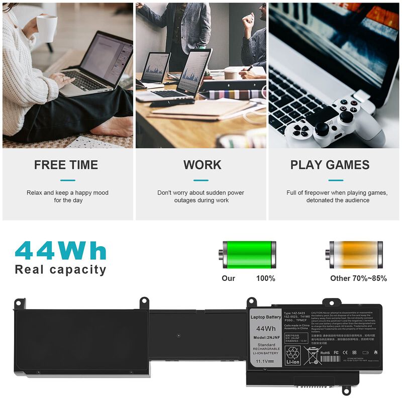 Bater&iacute;a Futurebatt 2njnf 11,1v 44wh Dell Inspir... image number null