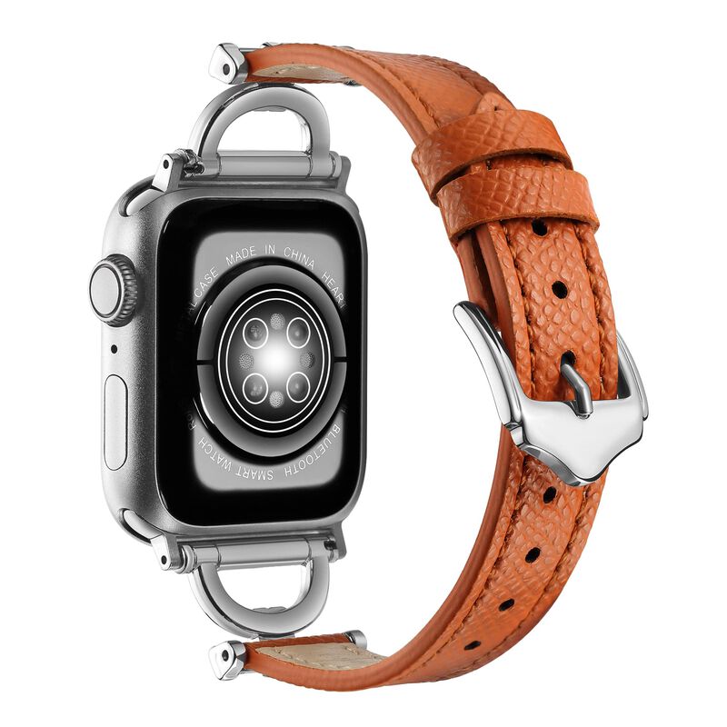 Correa Osber de Cuero Naranja para Apple Watch ... image number null