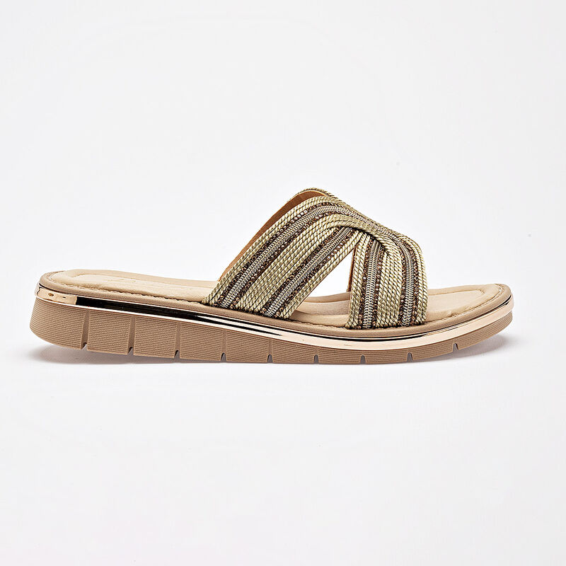 Been Class sandalia piso para mujer oro oro ros... image number null