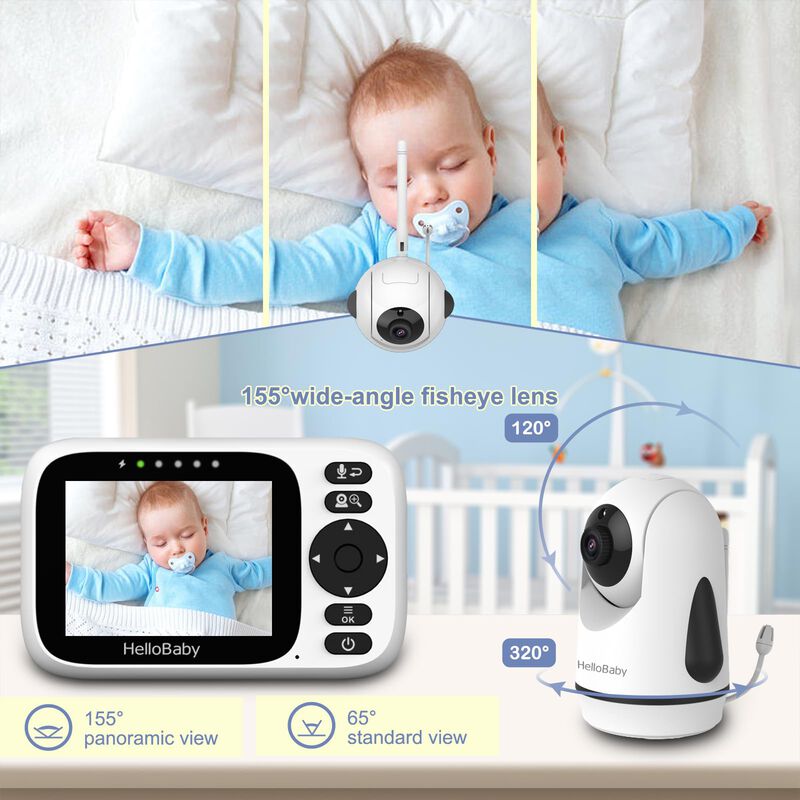 Monitor Para Beb&eacute;s Hellobaby Con Pantalla Ips D... image number null