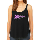 Tank Top Holgado Premium Word Art Para Mujer - Shake It Off- Negro