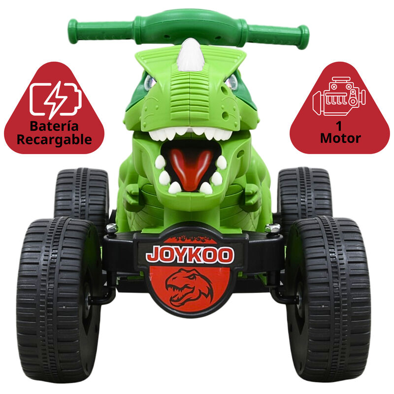 Montable El&eacute;ctrico Para Ni&ntilde;os Dinosaurio Con Lu... image number null
