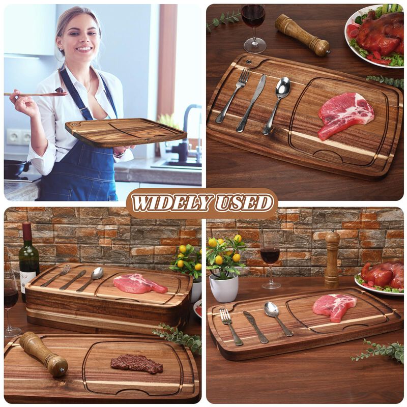 Plato para Bistec Uiifan de Madera de Acacia 33... image number null