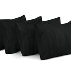 Fundas De Almohada Utopia Bedding King Standard, Paquete De 4, Color Negro