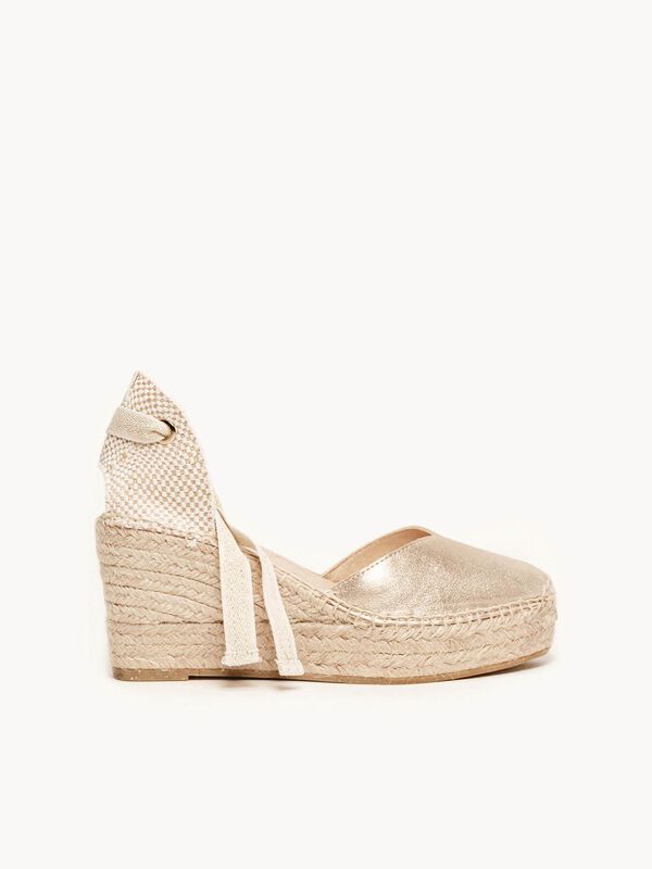 Romero Cu&ntilde;a Media Plataforma Ante Metal Oro image number null