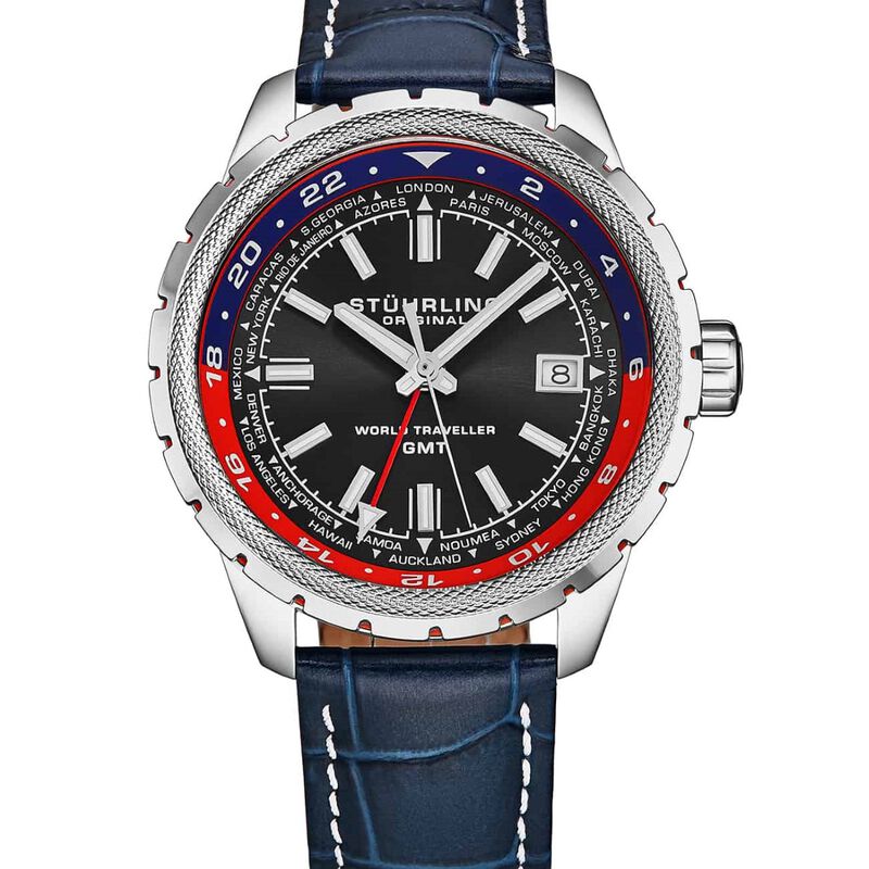 Reloj Stuhrling para hombre 1014.04 GMT 42 mm image number null