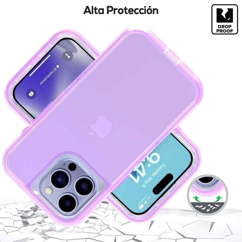 Funda Tekku Protect 360 Para Iphone 15 Pro Viol... image number null