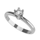 Anillo de Compromiso de 14K con Diamante de Laboratorio 0.20 CT F VS1 Talla 11 ORO BLANCO 14K &ndash; / M457-20-14W-LG-11