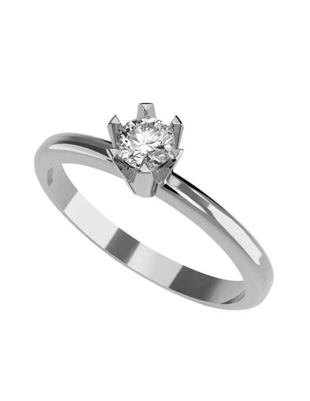 Anillo de Compromiso de 14K con Diamante de Lab... image number null