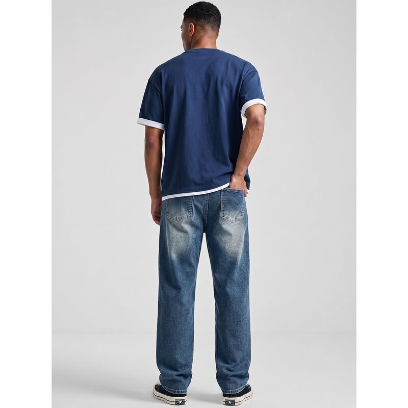Pantalones Jmierr Jeans Baggy Azul L image number null