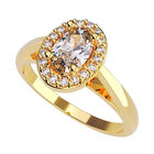 Anillo de Compromiso en Oro Amarillo 10K con Circonia -  Talla:7/ FJ580-10Y-CZ-7