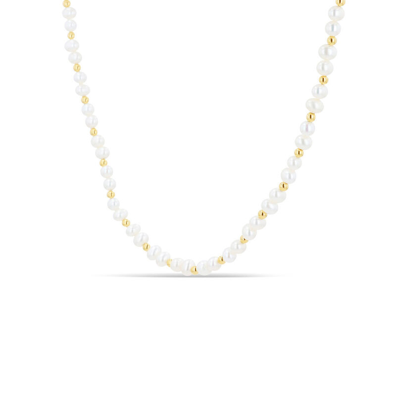 Collar De Perlas En Oro Amarillo 14k &middot; 43 Cm image number null