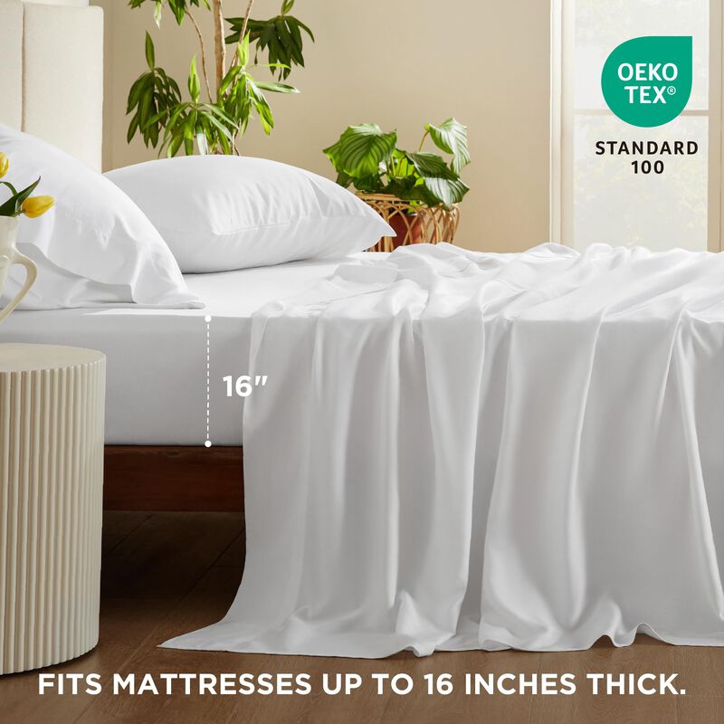 Juego De S&aacute;banas Bedsure Queen Size Cooling Ray... image number null